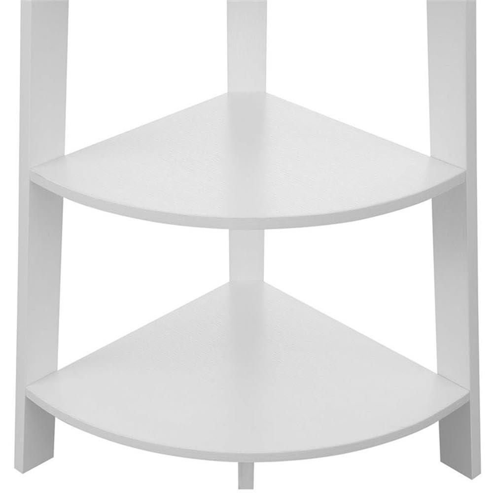 Convenience Concepts Newport 5 Tier Wide Corner Bookcase, White