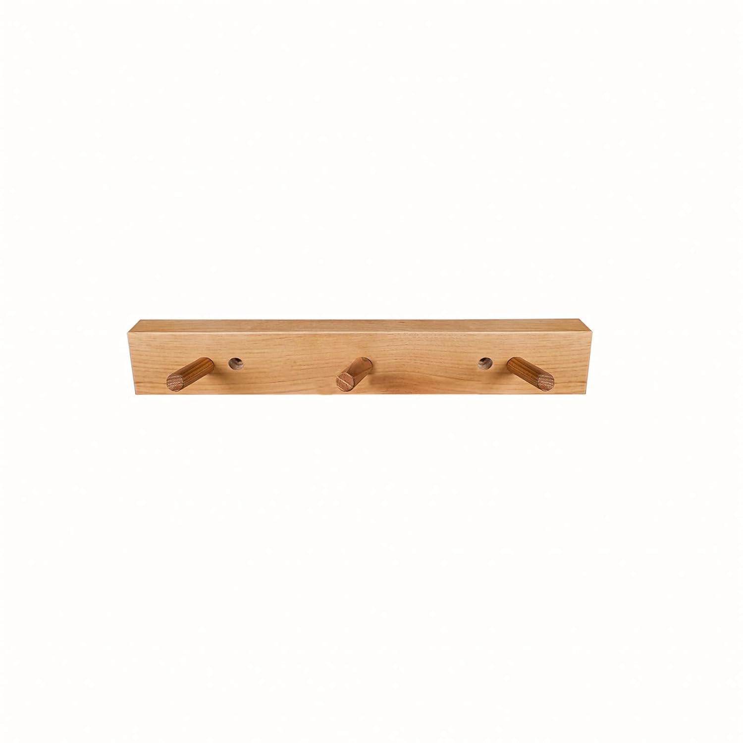 CONSDAN Solid Wood Wall Wall Mounted Coat Rack