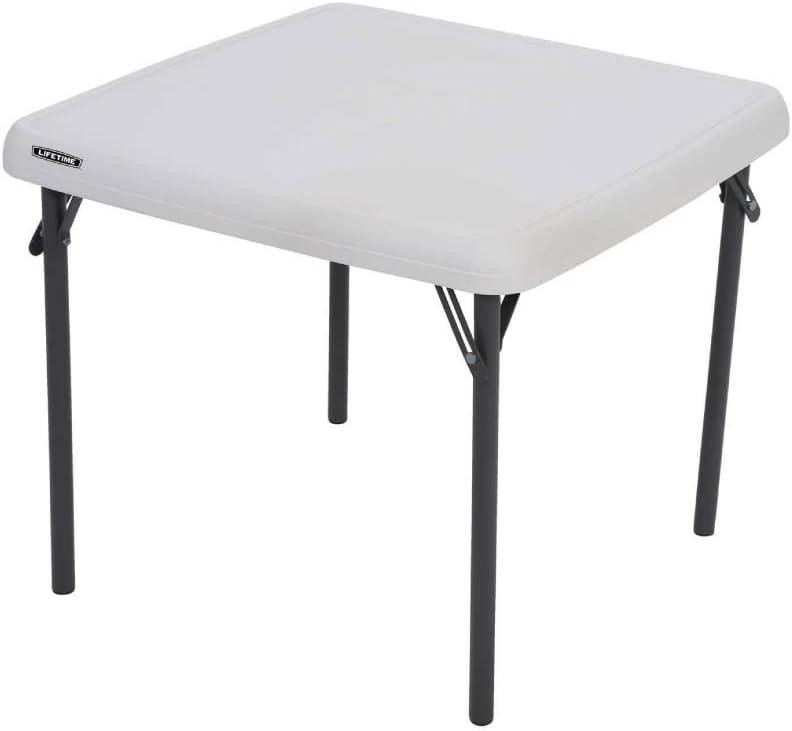 Lifetime Childrens Square Folding Table, Indoor/Outdoor, Almond (80425)