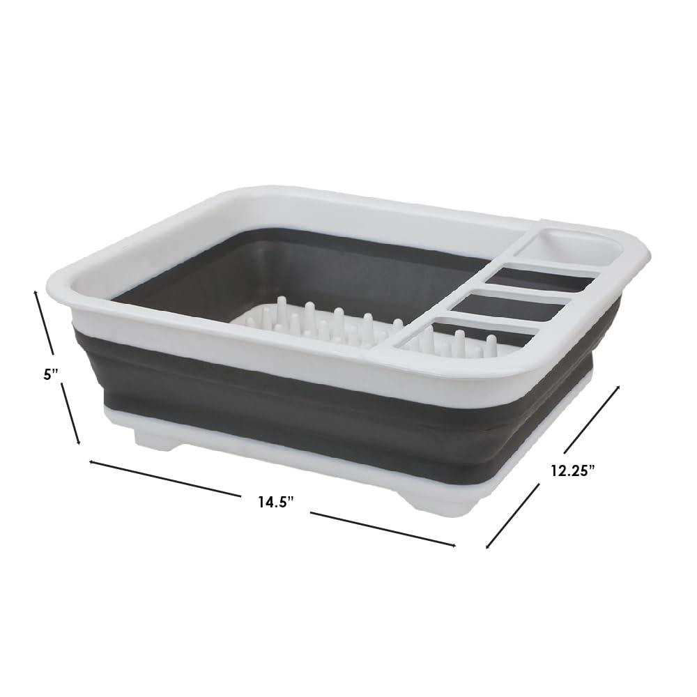 Symple Stuff Faron Adjustable Countertop Dish Rack