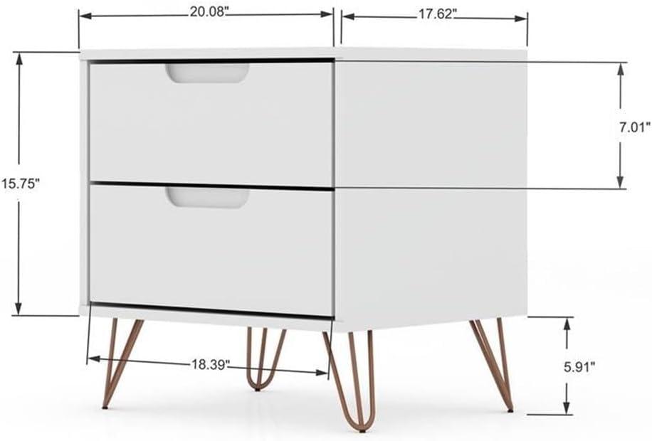 2.0 Rockefeller Nightstand - Manhattan Comfort