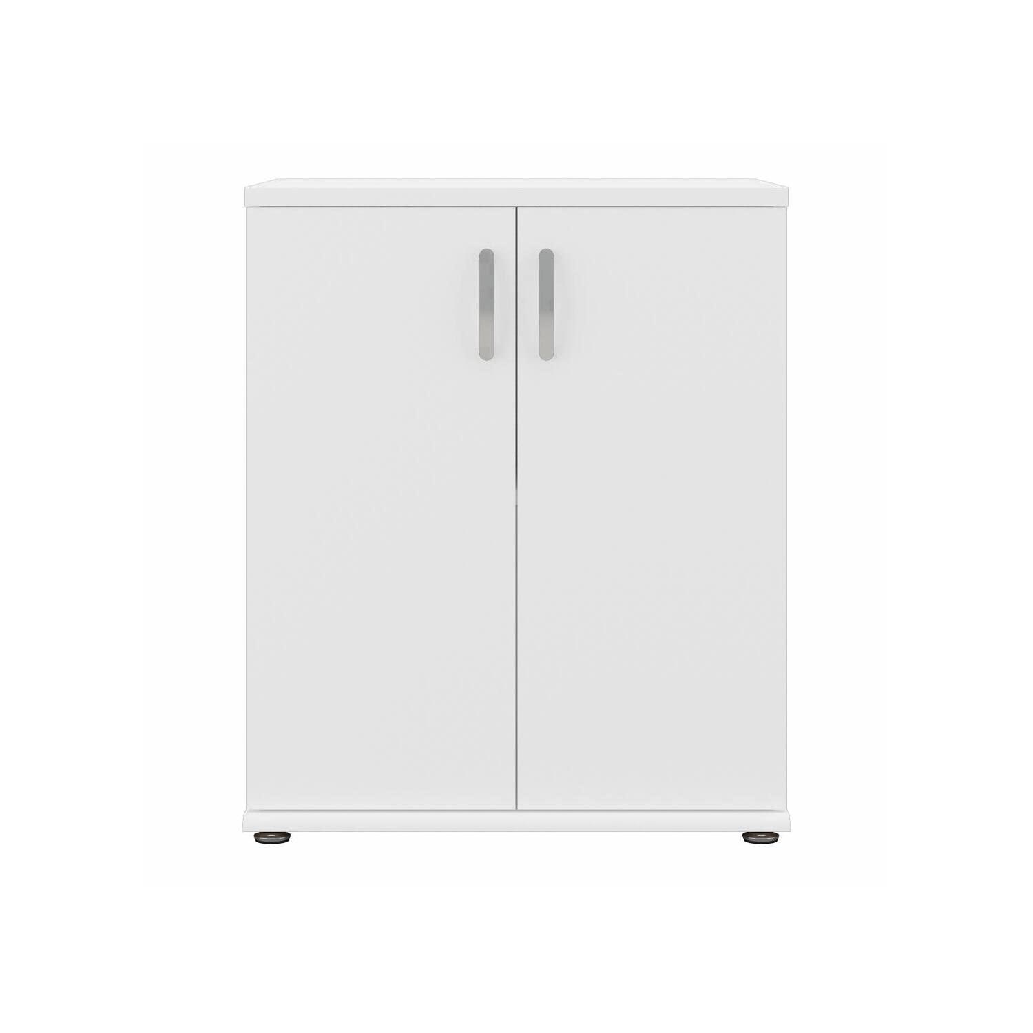 Bush Business Furniture Universal Laundry Room Storage Cabinet with Doors and Shelves