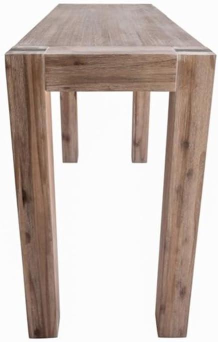 40" Woodstock Acacia Media Console Table Brushed Driftwood - Alaterre Furniture: Rustic Elegance for Home