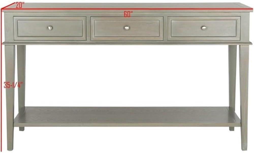 Manelin Console - AMH6641C - Gray - Safavieh Couture