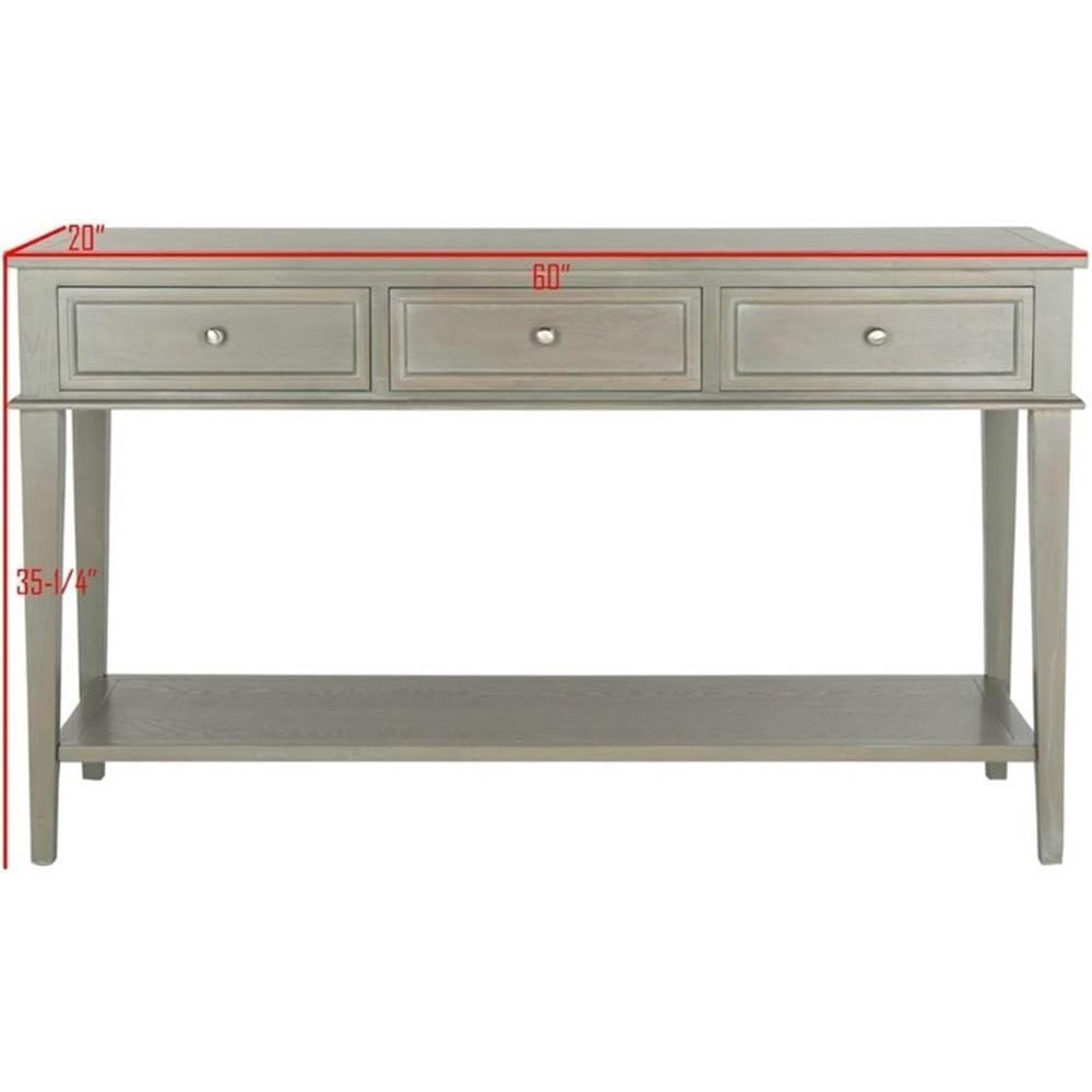 Manelin Console - AMH6641C - Gray - Safavieh Couture