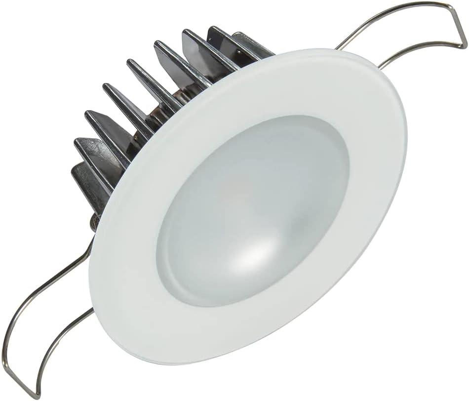 Lumitec Mirage Flush Mount Interior Down Light - Dimmable White, Red and Blue - Glass Fixture No Bezel - 2.5" Diameter