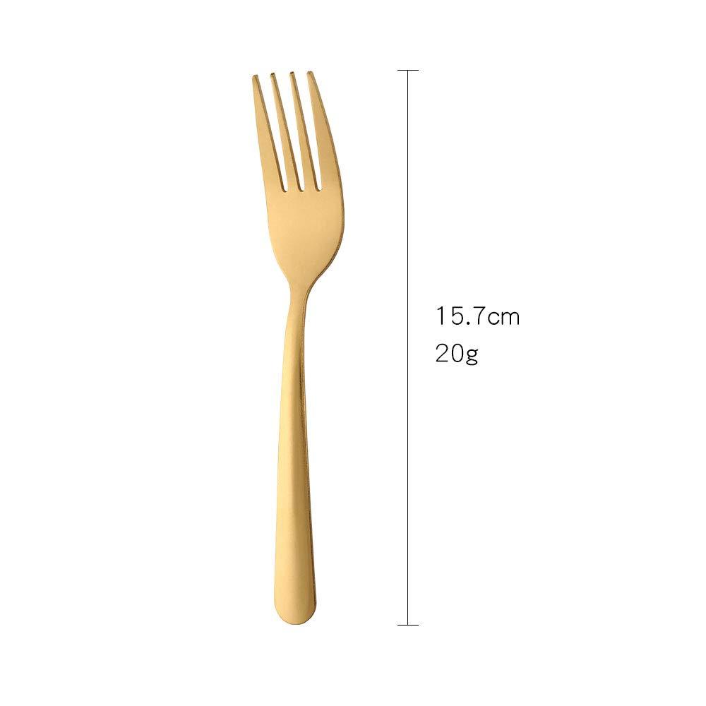 6.2-Inch Salad Forks Dessert Forks 12Pcs, BUY&USE Stainless Steel Cutlery Set