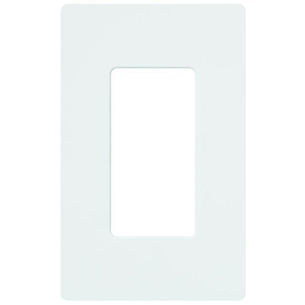 Lutron Cw-1-Wh 1-Gang Claro Wall Plate, White