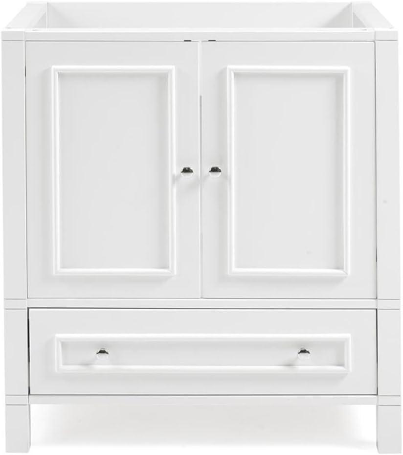 Williamsburg 30"W Transitional Style Vanity Cabinet With Soft Close Doors And Drawers