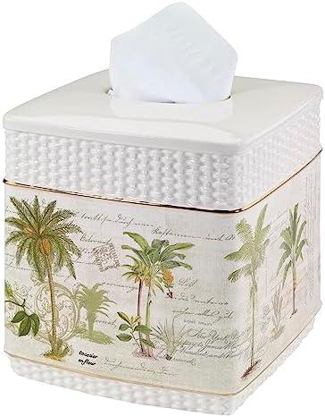 Colony Palm Tissue Cover Ivory