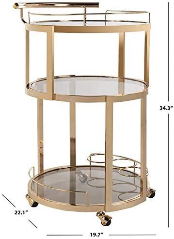 Rio 3 Tier Round Bar Cart  - Safavieh