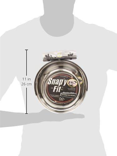 Midwest Homes For Pets MidWest Homes for Pets Snap'y Fit Stainless Steel Food Bowl / Pet Bowl