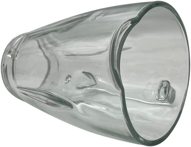 6-Cup Clear Glass Blender Jar with Black Lid