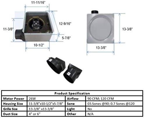 SlimFit 90 CFM Bathroom Fan