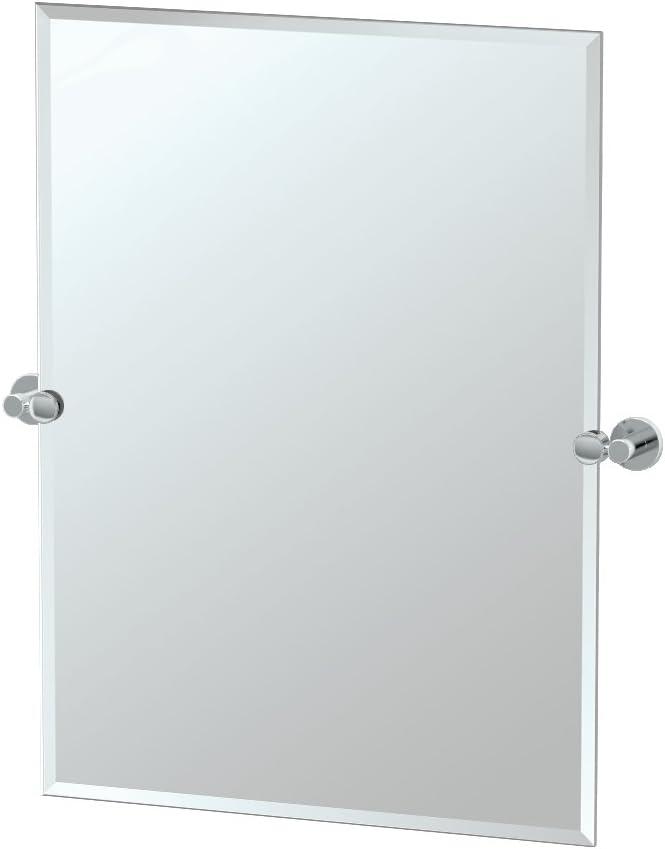 Channel Oval Wall Mount Mirror | Frameless Bathroom Vanity Mirror, Pivots and Beveled