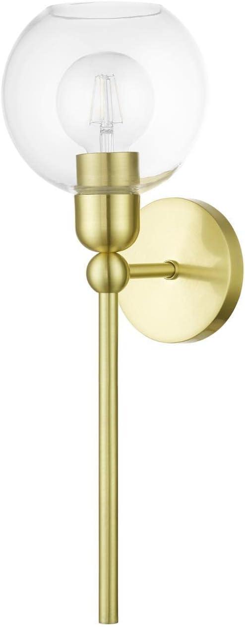 Livex Lighting Downtown 1 - Light Sconce in  Satin Brass