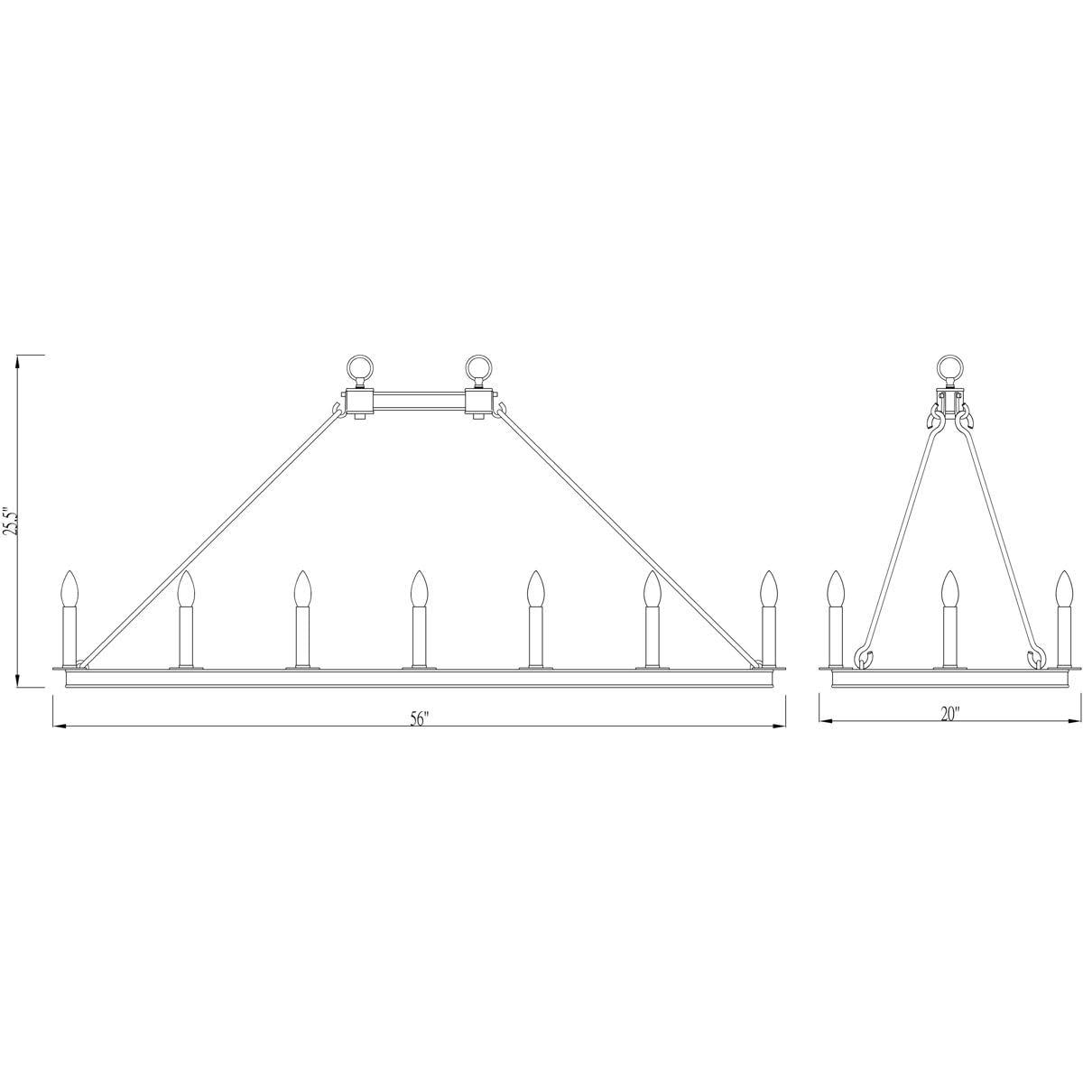 Z-Lite Barclay 16 - Light Chandelier in  Matte Black
