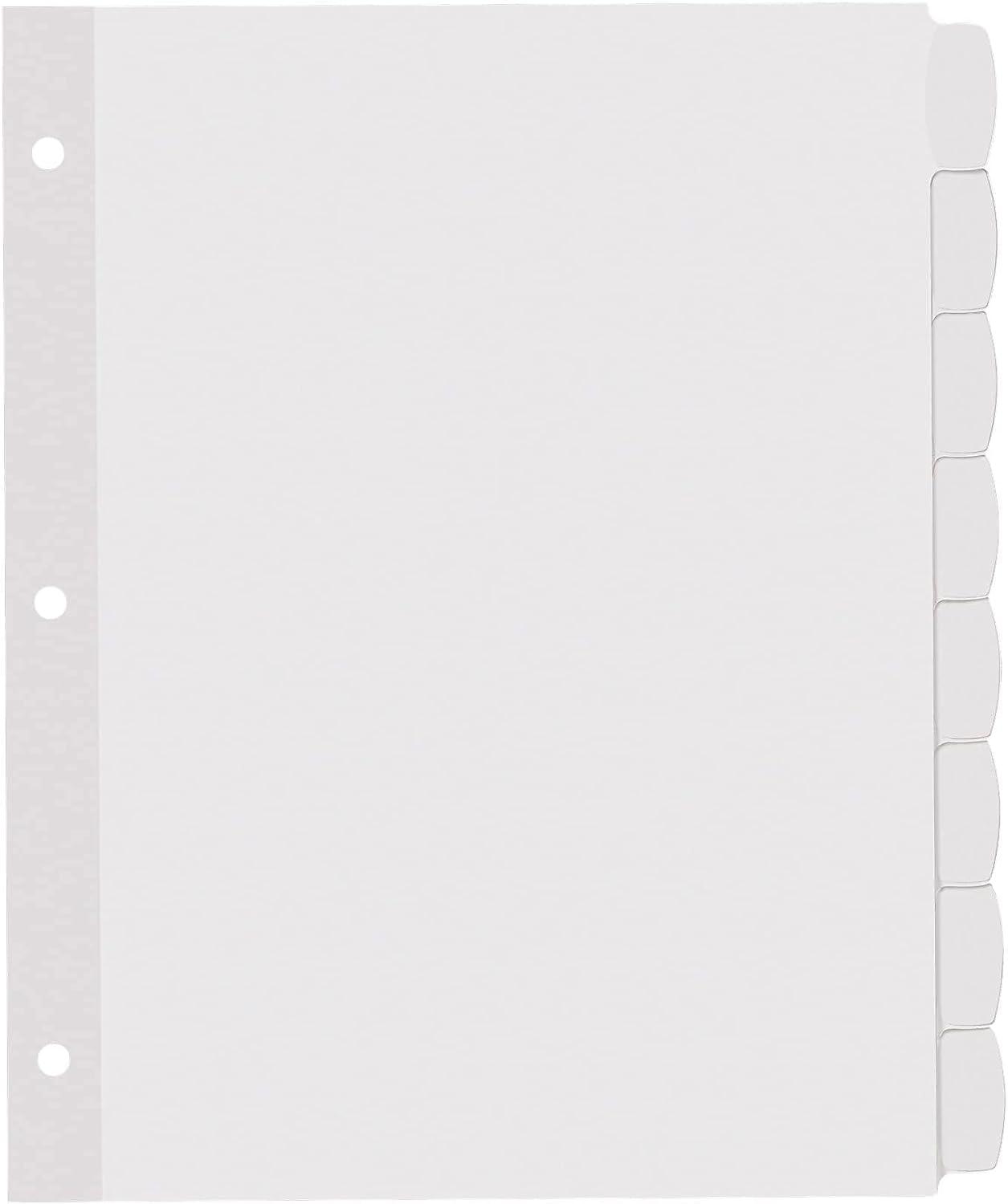 Avery Big Tab Printable Label Dividers, Easy Peel Labels, 8 Tabs
