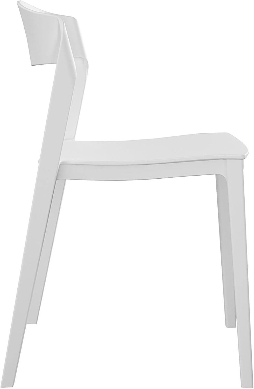 COSCO Outdoor/Indoor Stacking Resin Chair with Ribbon Back