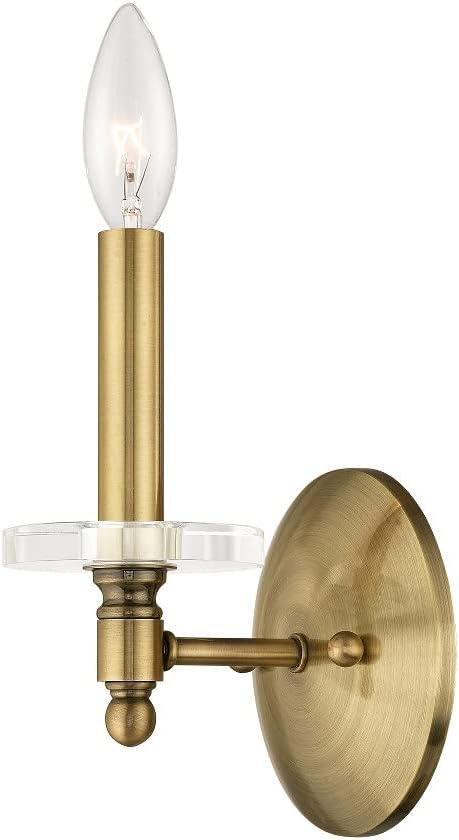 Livex Lighting Bennington 1 - Light Wall Light in  Polished Nickel