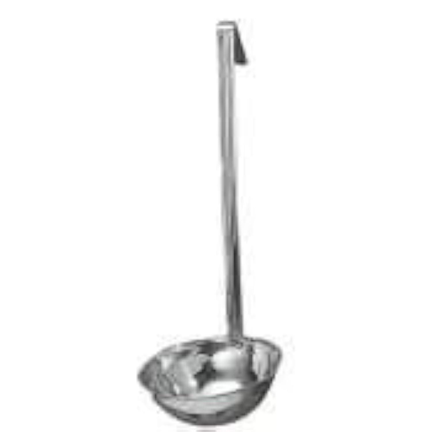 12.25" Silver Stainless Steel Soup Ladle