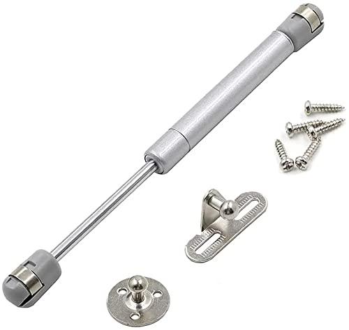 30N/6.8 lb Gas Strut Cabinet Hinge Safety Lift Support, Soft Open & Down Lid Support & Buffer Telescopic Cabinet Door Glue Head Gas Spring Supports 10 inch Length (4 Pack)