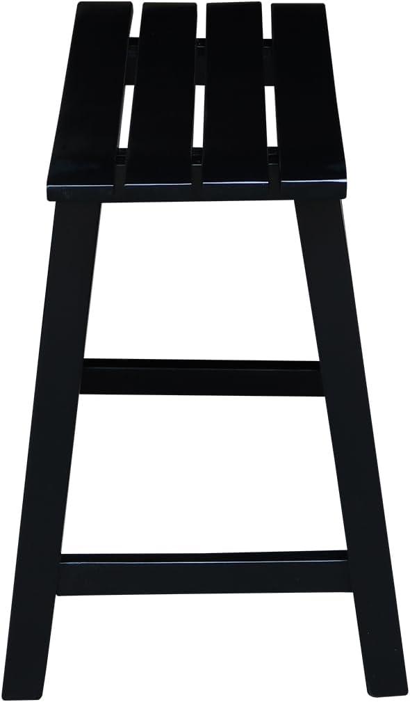 18" Slat Seat Counter Height Barstool - International Concepts