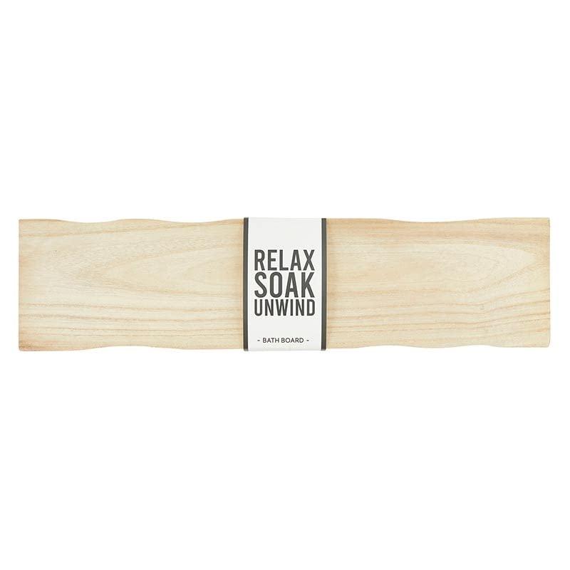 Santa Barbara Design Studio Bathtub Tray Pure Design Wood Bath Board Bathroom Accessories, 32" L x 8" W, Natural