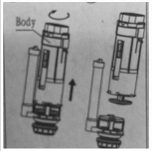 Gray Plastic Dual Flush Valve with Components