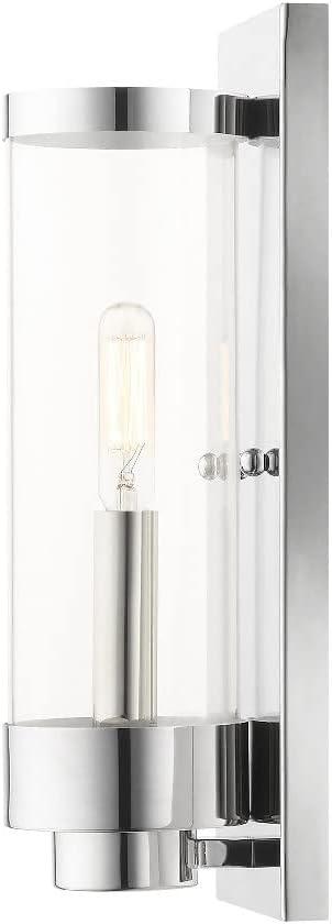 Livex Lighting Hillcrest 1 - Light Wall Light in  Polished Chrome