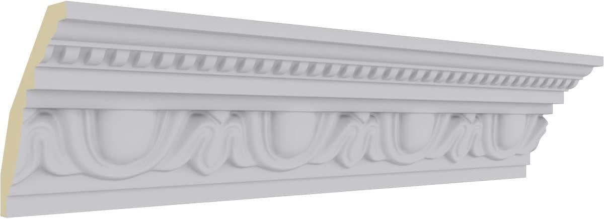 Edinburgh Primed Architectural Crown Moulding 7-ft 10-1/2-in