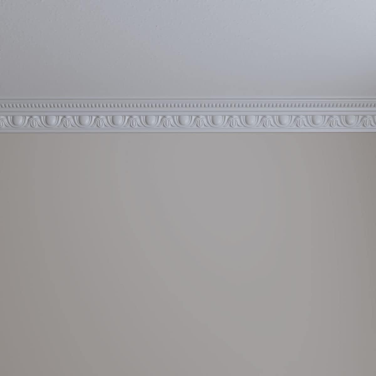 Ekena Millwork Traditional Egg & Dart with Beads Crown Moulding