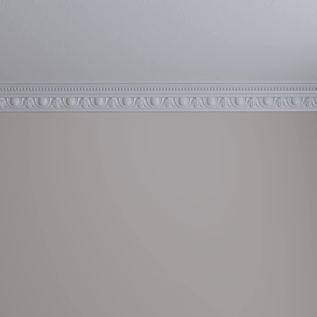 Ekena Millwork Traditional Egg & Dart with Beads Crown Moulding