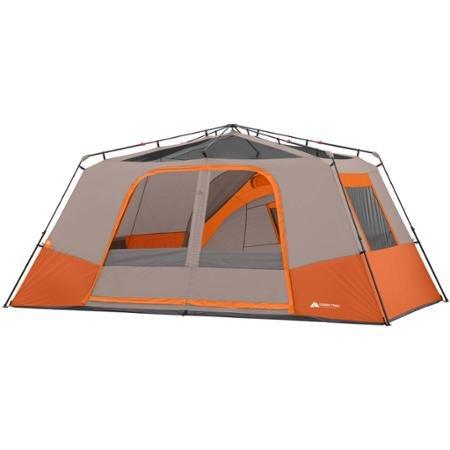 Ozark Trail 11-Person Instant Cabin Tent with Private Room – 3-Room Family Camping Tent with Awning