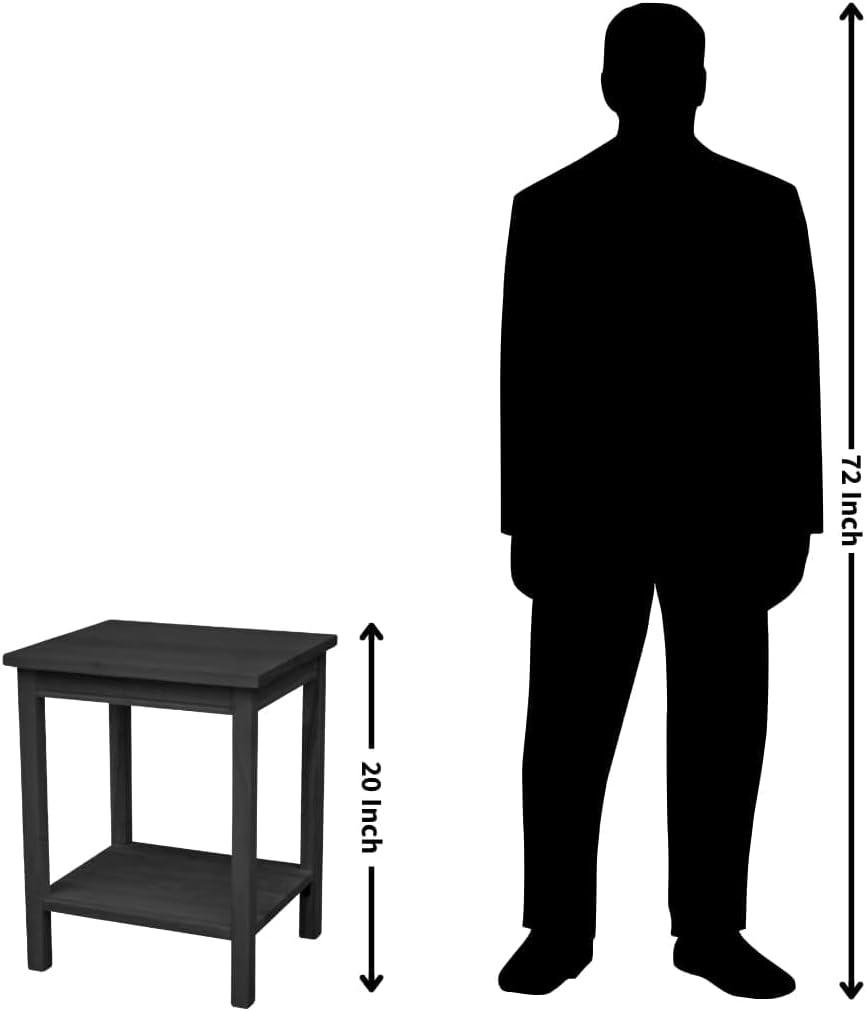 29" Square Portman Accent Table Unfinished - International Concepts: Solid Wood, Entryway Display, Parawood