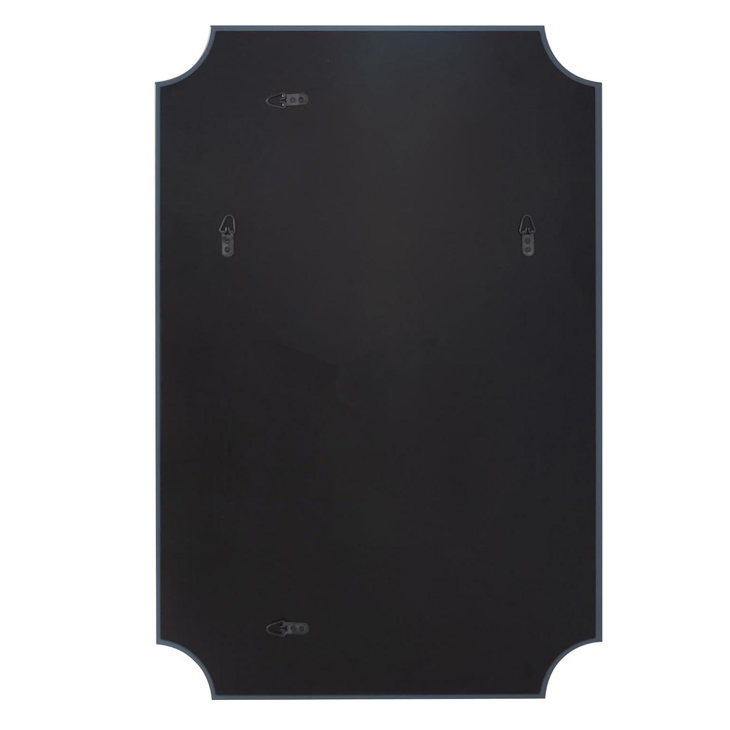 Howard Elliott Frameless Silver Rectangle Wall Hanging Mirror, Elegant Beveled Edges Frameless Wall Hanging Mirror, Modern Accent Decorative Vanity Mirror for Bathroom, Entryway, Bedroom, 24 x 36 inch