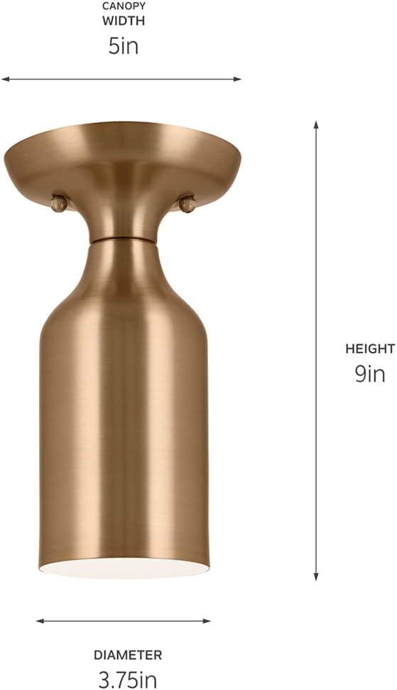 Kichler Lighting Sisu 1 - Light Semi-Flush Mount in  Champagne Bronze