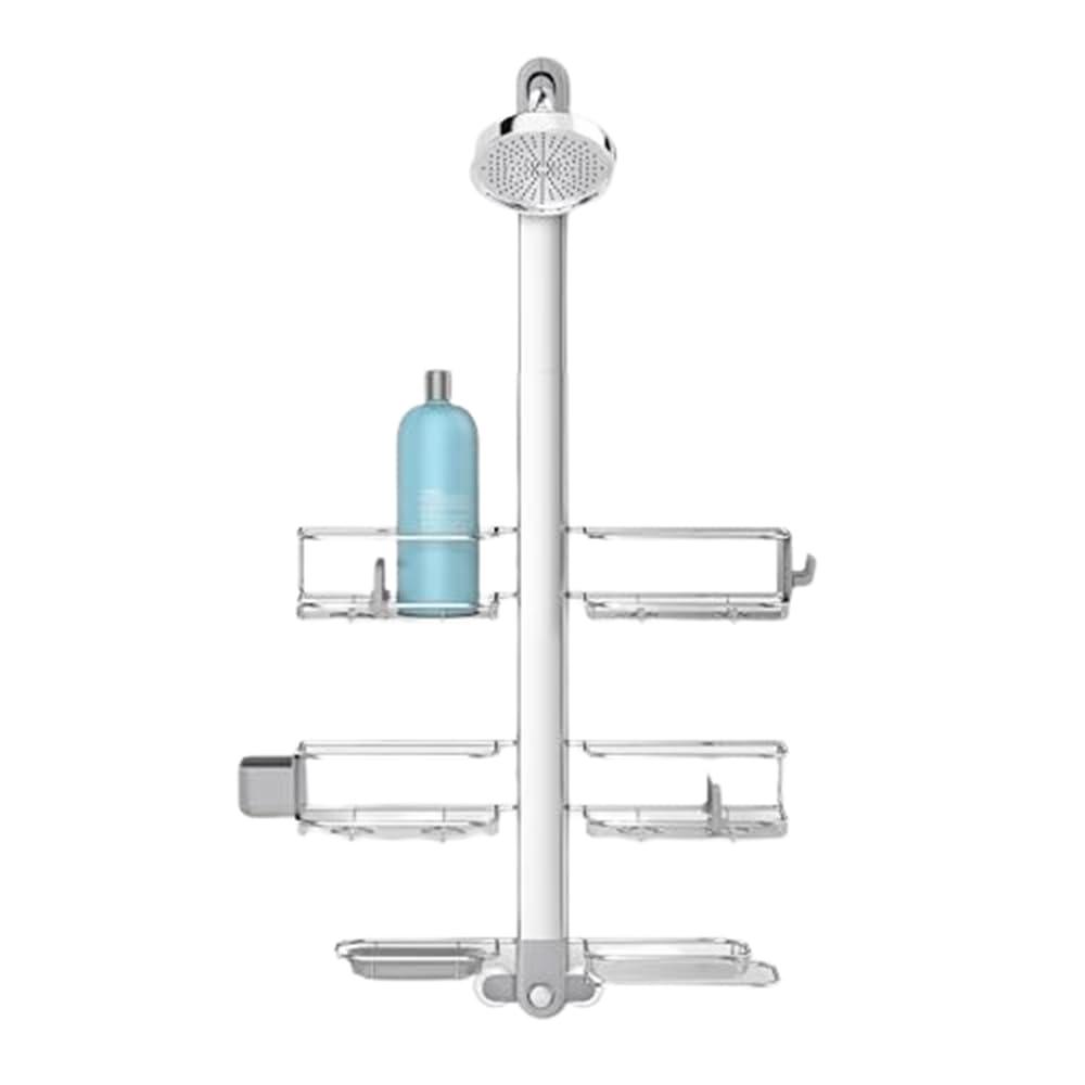 Simplehuman Adjustable Shower Caddy, Stainless Steel and Anodized Aluminum