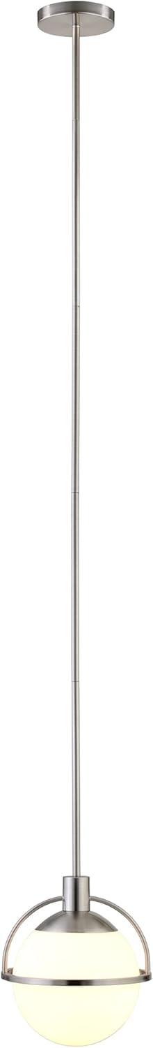 Evelyn&Zoe 9.25" Antique Brass Finish Metal/Glass Semi Flush Mount