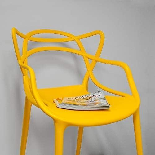 Mod Made MM-PC-006-Yellow Loop Chair - Yellow