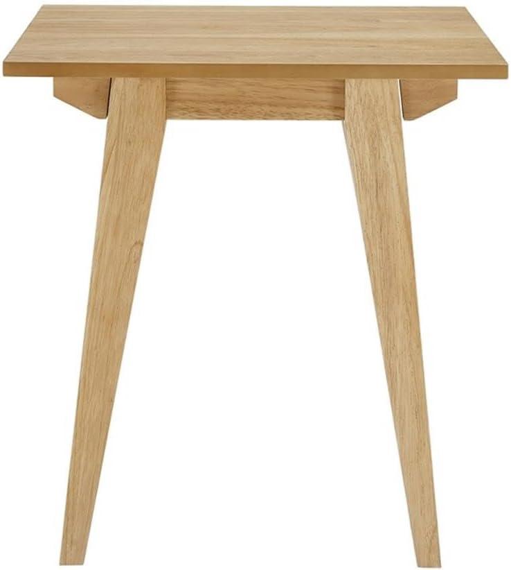 Minimalist Solid Wood Accent Side Table - English Oak