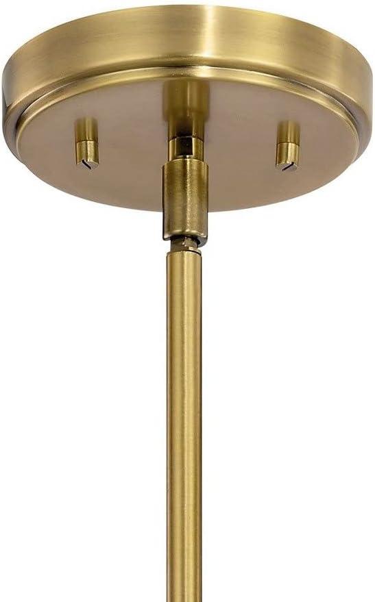 Kimrose™ 3 Light Chandelier with Clear Fluted Glass Brushed Natural Brass