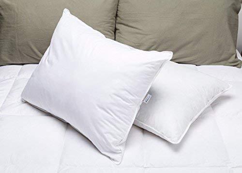 Hypoallergenic Medium Firm White Cotton Bed Pillow Set