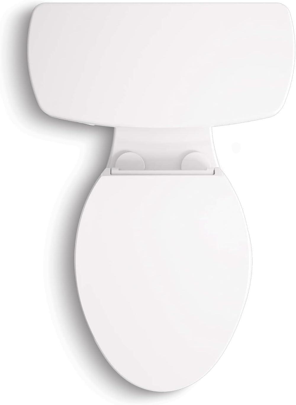 Hyten Elevated Toilet Seat with Quiet-Close Lid and Seat and Grip-Tight Bumpers