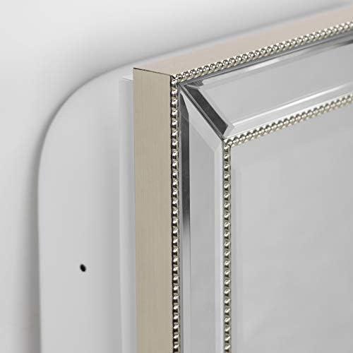 16" x 26" Metro Beaded Recessed Medicine Cabinet - Head West: Wall Mount, Polystyrene Frame, 3 Shelves