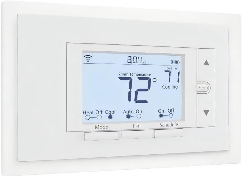 White Rectangular Wall Plate for Sensi Wi-Fi Thermostat