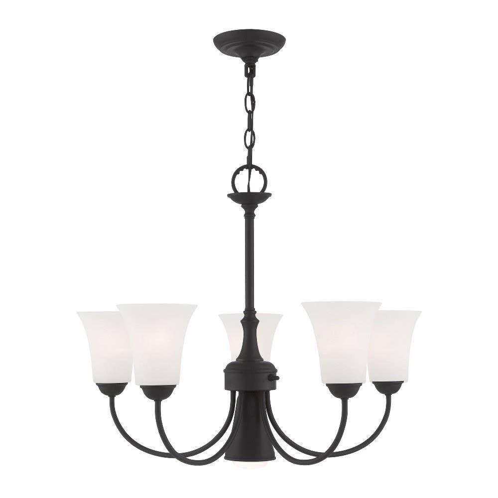 Livex Lighting Ridgedale 5 - Light Chandelier in  Black