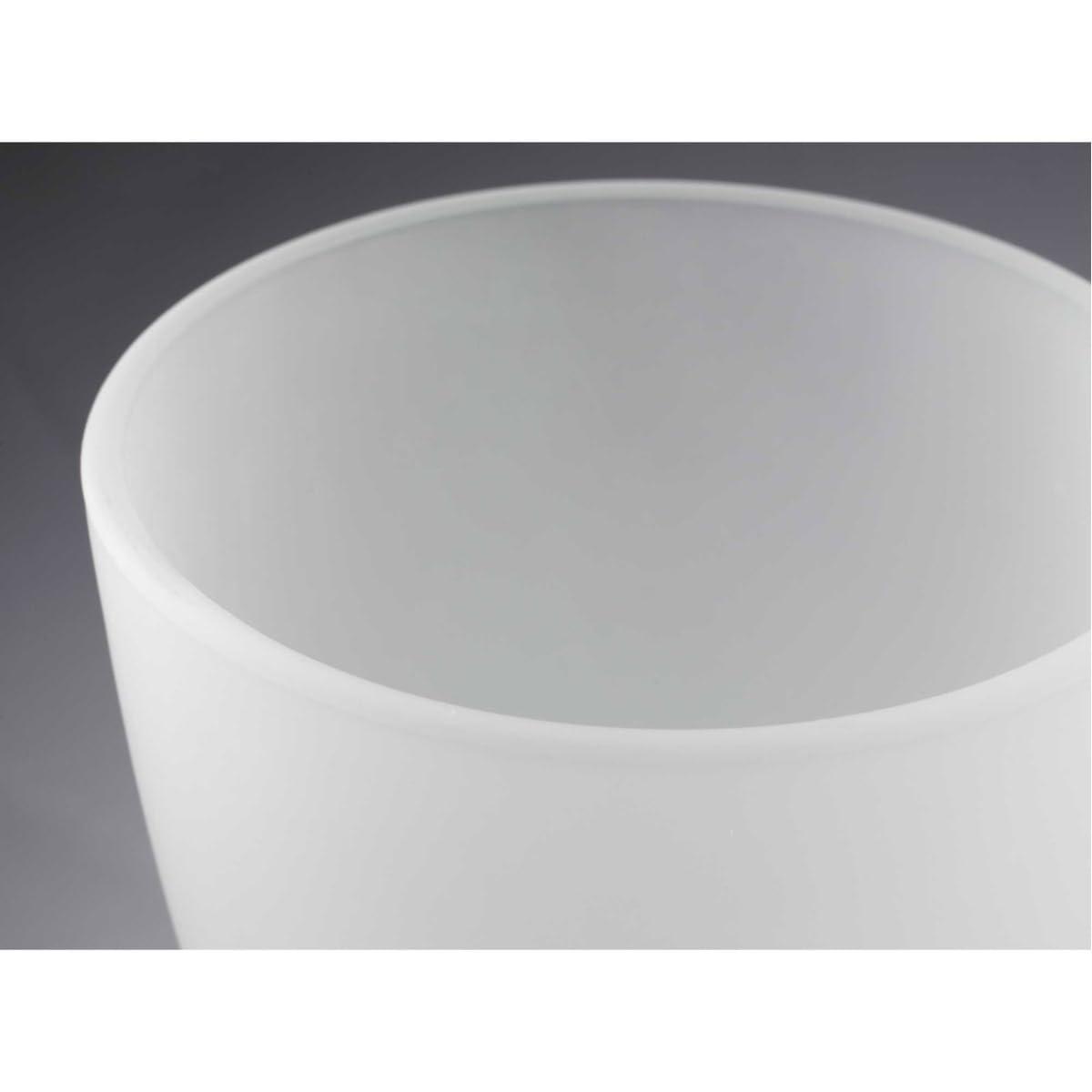 Progress Lighting Gather 5-Light Chandelier, Brushed Nickel, White Etched Glass Shade