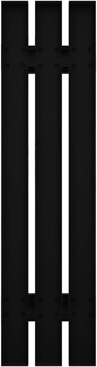 Black Vinyl Board-n-Batten Shutters with Installation Screws, 12"W x 35"H