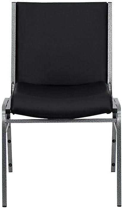 Flash Furniture HERCULES Series Heavy Duty Black Vinyl Stack Chair